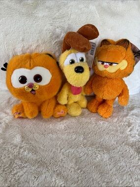 2024 The Garfield Movie Set of 3 - Baby Garfield, Garfield & Odie Characters